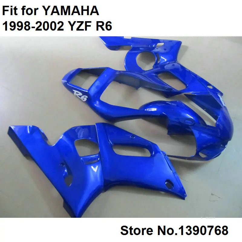Обтекатели для Yamaha YZF R6 98 99 00 01 02 голубые детали кузова обтекатели модель 1998 1999 2000
