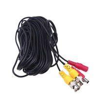 32ft 10m CCTV Accessories BNC Video +DC Extension Power cord/cable CCTV Extender for Security Camera Free Shipping