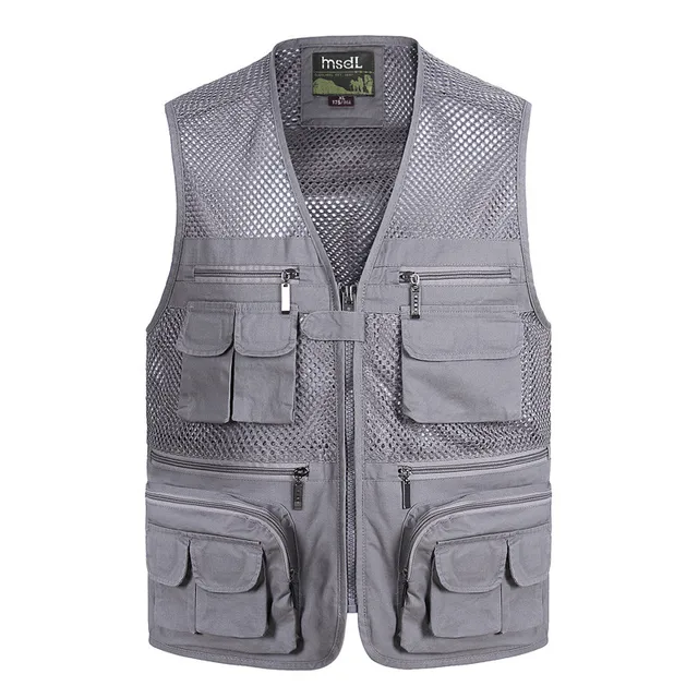 2017 New Arrival Multi pockets Vest Men Professional Photography