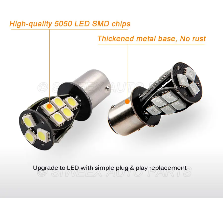 1 шт. 1156 1157 BA15S BAY15D авто лампы 18 светодиодный 5050 SMD P21/5W задних фонарей указателей