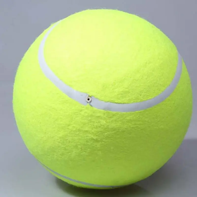 تنس الكرة كلب مضغ لعبة كبيرة نفخ تنس الكرة توقيع ميجا جامبو دمية على شكل كلب في الهواء الطلق الكريكيت PetsToys