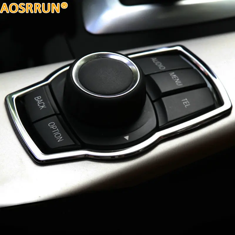 Us 2 92 15 Off Aosrrun Multimedia Adjusting Knob Cover Car Accessories Products For Bmw Bmw F20 118i 120i 135i 116i 2014 2015 2016 In Interior