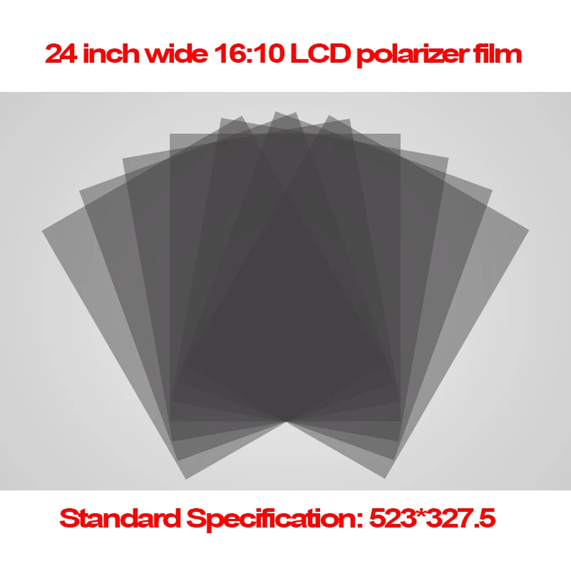 

5PCS 24 inch 0-90 Degree 523MM*327.5MM Wide 16:10 Monitor LCD LED Polarizer Polarizing Film(EWV,TV) for Samsung/AU TFT LCDLED TV