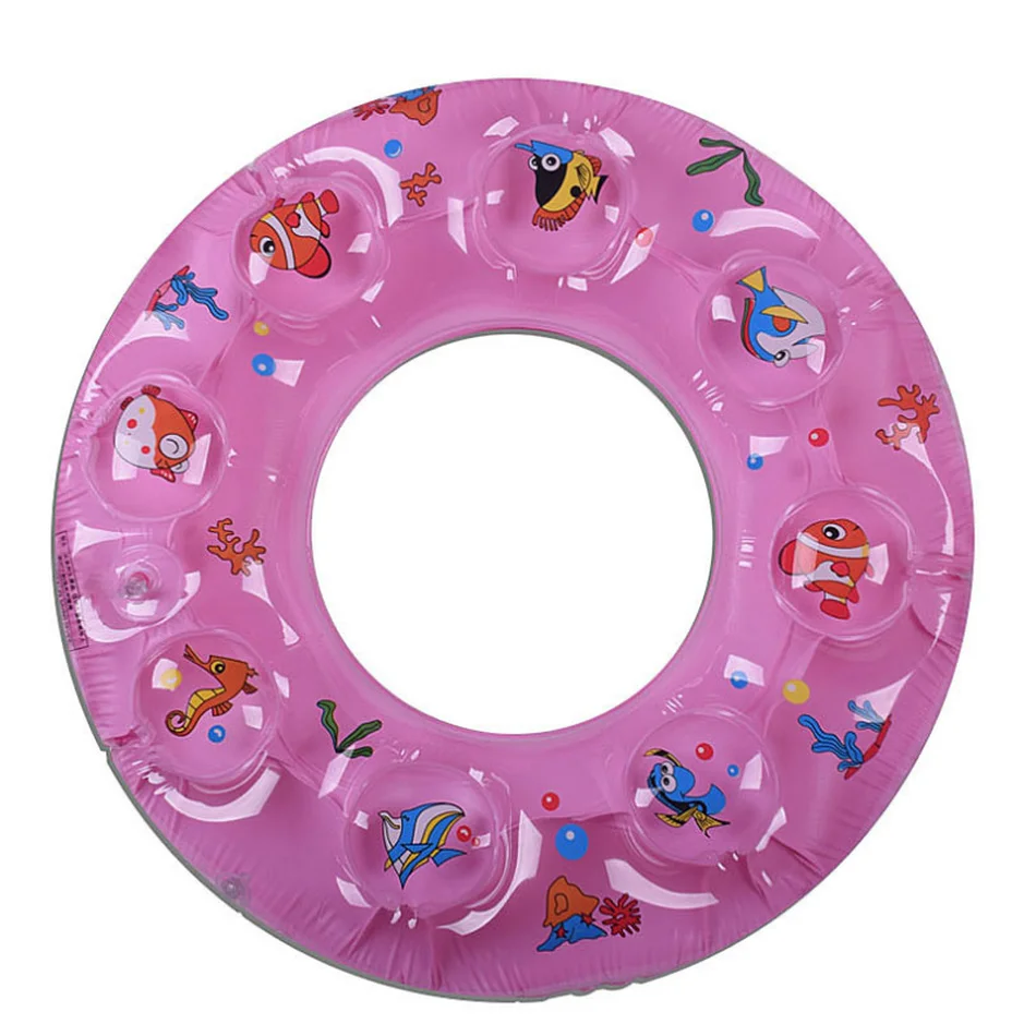 

50/60/70/80/90cm Creative Summer Children Swimming Ring Outdoor Supplies Crystal Inflatable Ring Pool Float Freeshipping