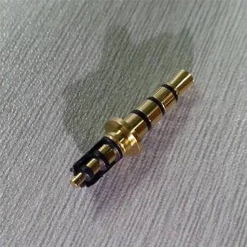 

50pcs 3.5mm 4pole Stereo Headset Metal Head 6.0 Gold-Plated Black Audio Plug Connector for Earphone