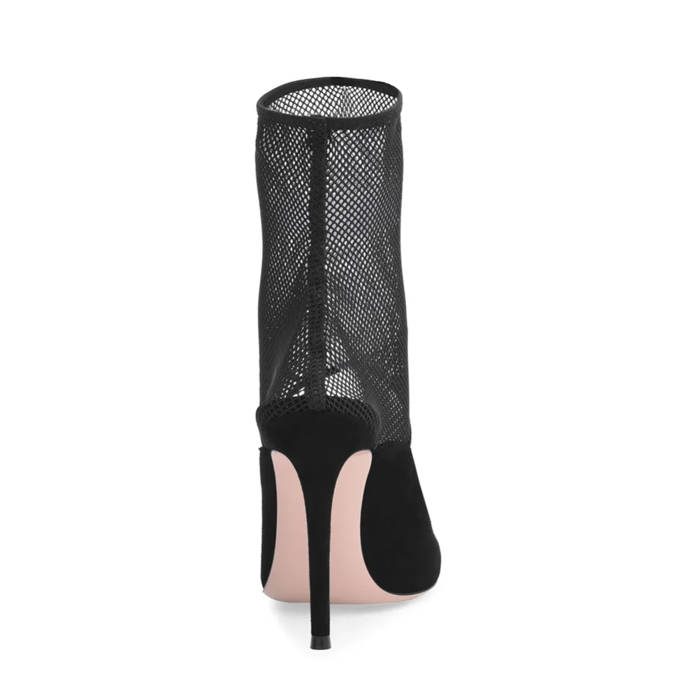 black high heel mesh boots (5)
