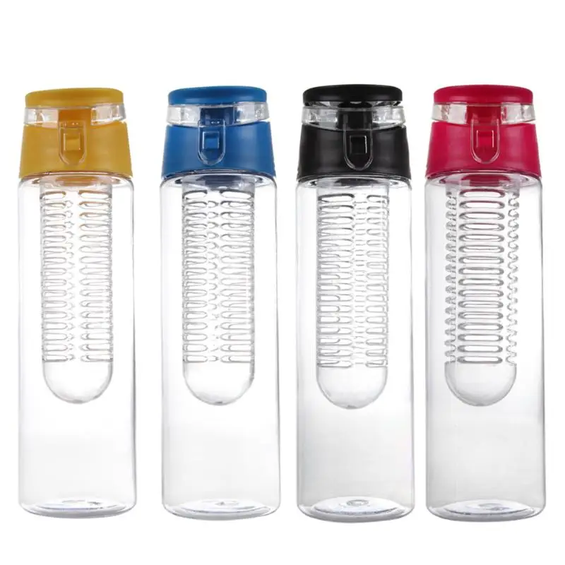 

Portable fruit Infusing Infuser Water Bottle Sports Lemon Fruit Juice Bottle Flip Lid for Camping Travel Kitchen table 800 ML