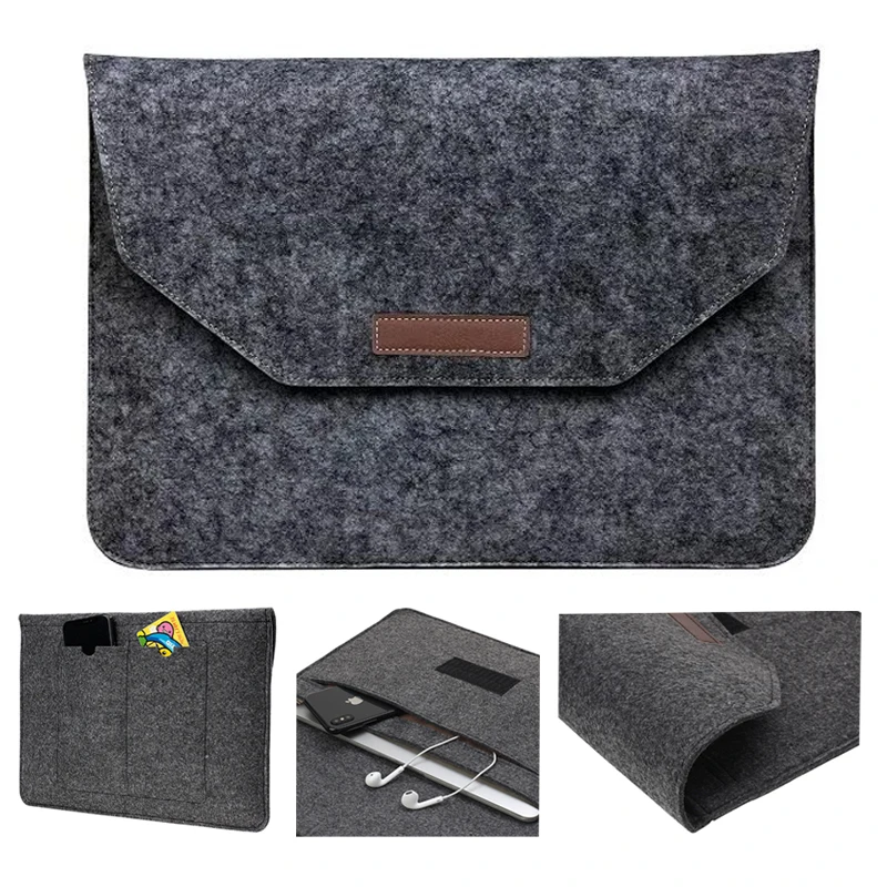 

Slim For New Macbook Pro 13 2017 2018 Case A1706 A1989 Laptop Case Wool Felt for Macbook Air Pro Retina 11 12 13 15 Sleeve Coque