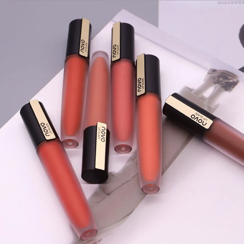 

NOVO Brand Small pen Water mist Matte light Lip Glaze Lasting Color rendering Moisture