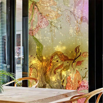 

Wardrobe sliding door window stickers translucent shading film glass tiled bathroom impermeable membrane electrostatic stickers