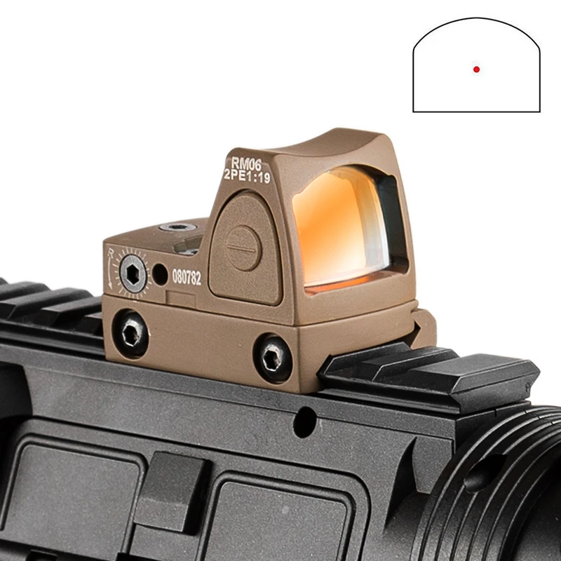 وصول بندقية ريد دوت تان RMR البصر نقطة مع شعار الصيد الرماية التكتيكية شحن مجاني بندقية Riflescope نطاق