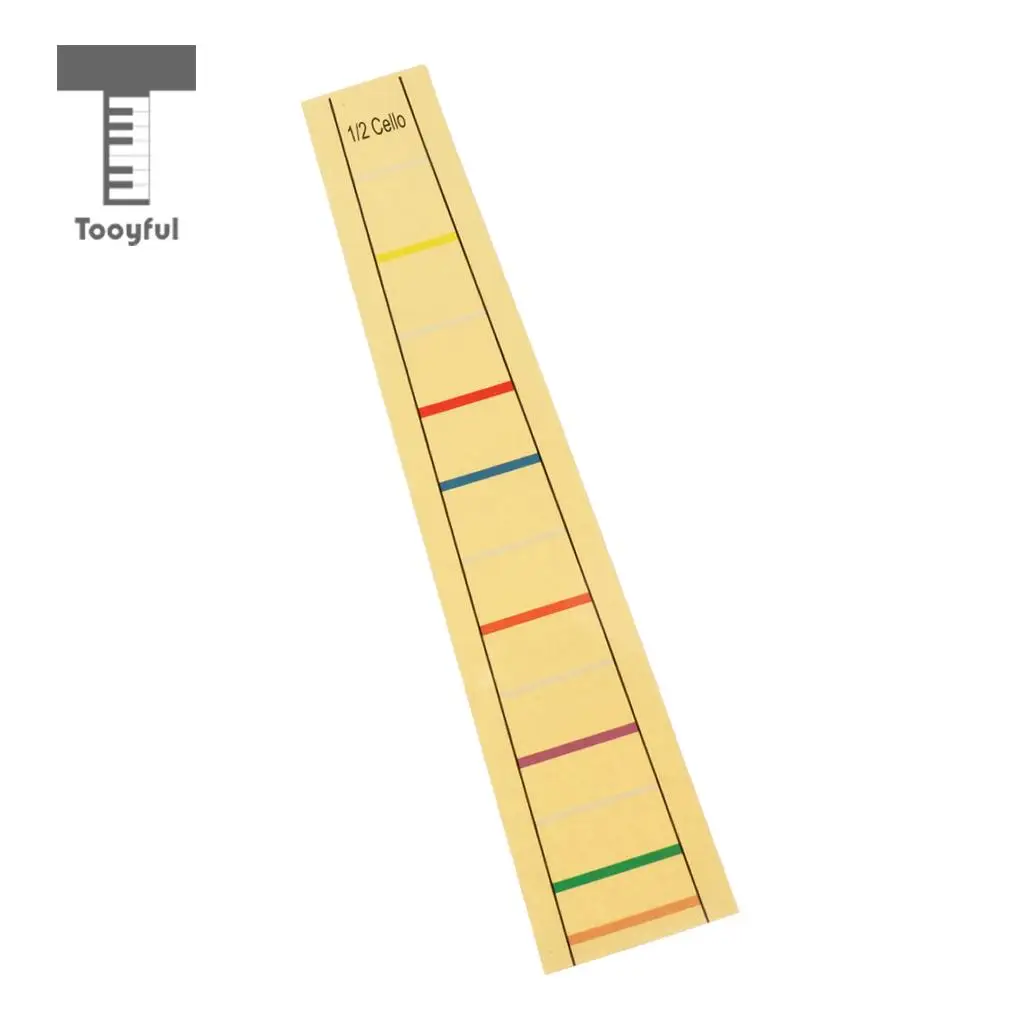 Tooyful Cello Fret Finger Sticker Label Cello Viola Position Marker Decal for Student Beginner Kids Practice Accessory