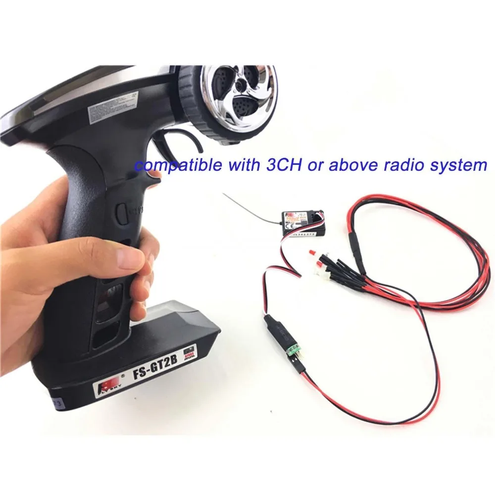 

LED Lamp Light 3CH Radio Remote Control Switch Turn On/Off for RC Cars