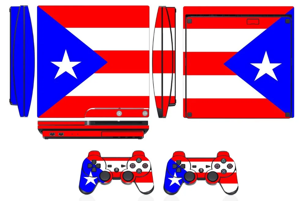 Flag Q266 Vinyl Skin Sticker Protector for Sony PS3 Slim PlayStation 3 ...