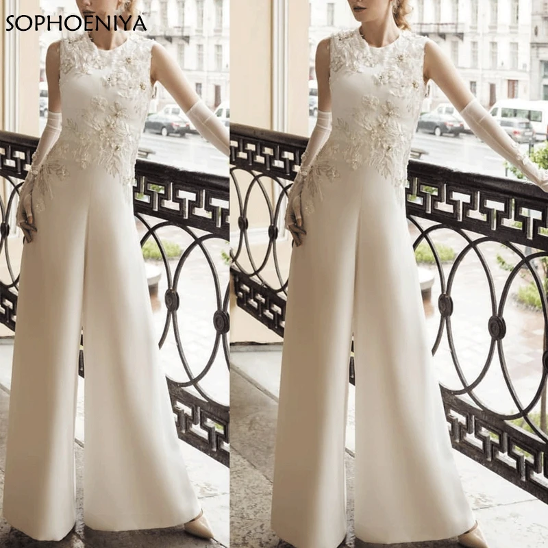 Formal ivory jumpsuits Clearance