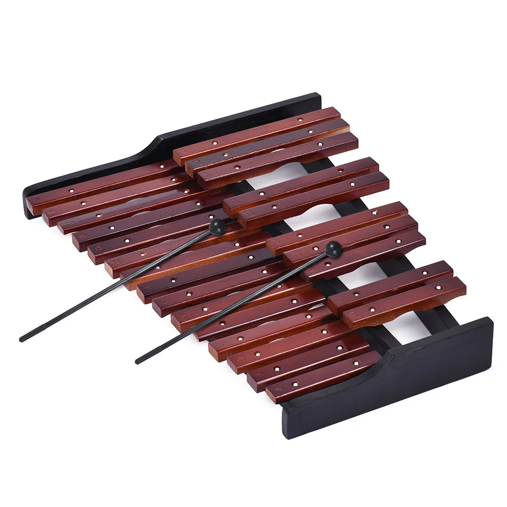 25 нот деревянный ксилофон перкуссия образовательный музыкальный инструмент подарок с 2 молотками