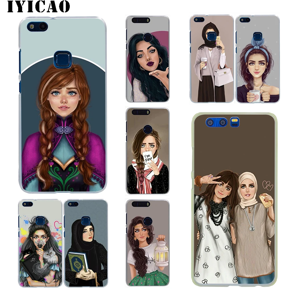 Жесткий чехол с надписью Best Friend School Girly-M Queen для мусульманских женщин Huawei Honor 6A 6C 7A
