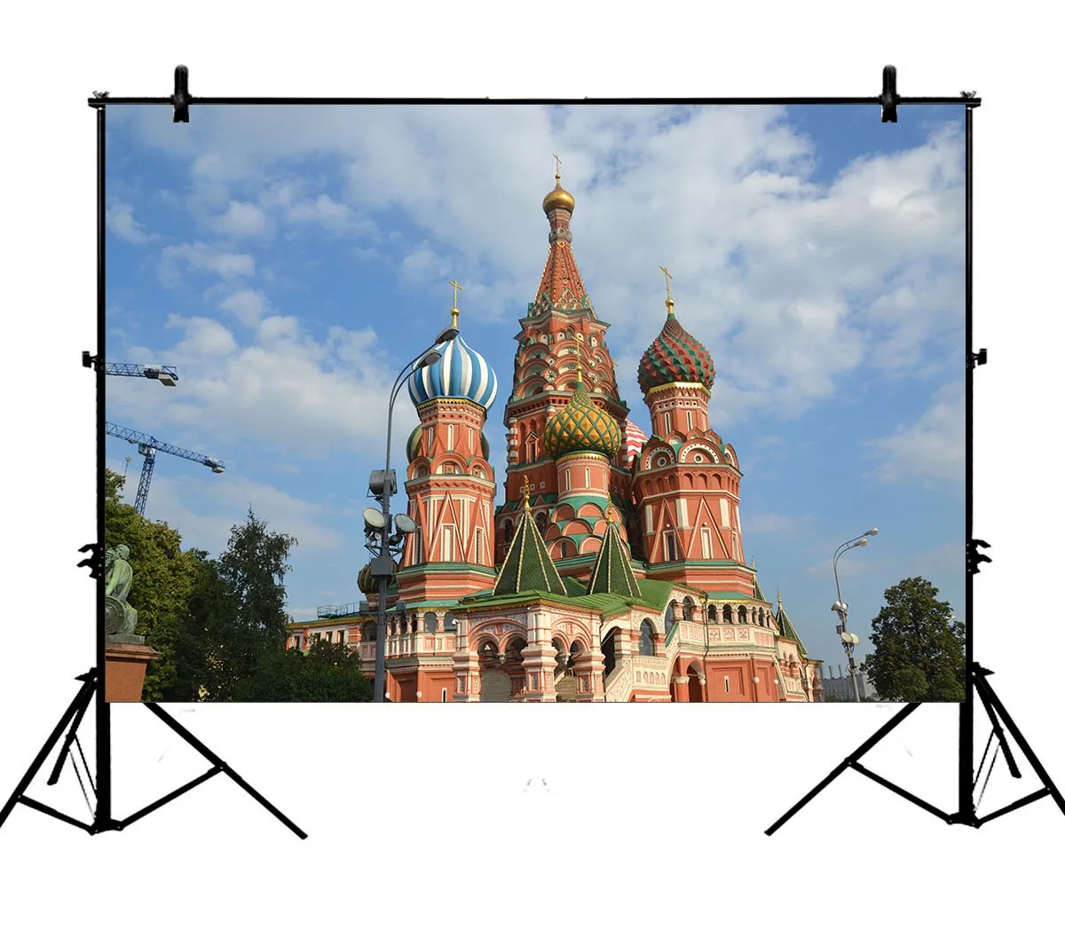 

5x7ft Russian Orthodox Cathedral Red Square Moscow Russia Polyester Photo Background Portrait Backdrop