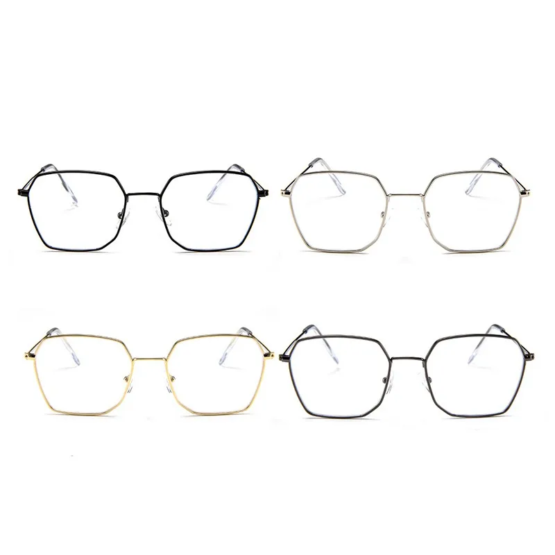 Новая плоская оправа с пленкой модная Harajuku пластиковая оправа для очков с линзами милые женские очки призматической формы 4 цвета в винтажном стиле