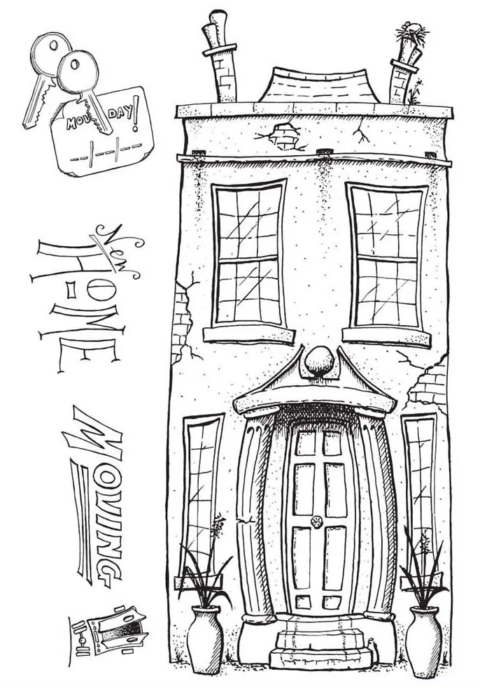 

House Transparent Clear Silicone Stamp Seal for DIY scrapbooking photo album Decorative clear stamps A1053