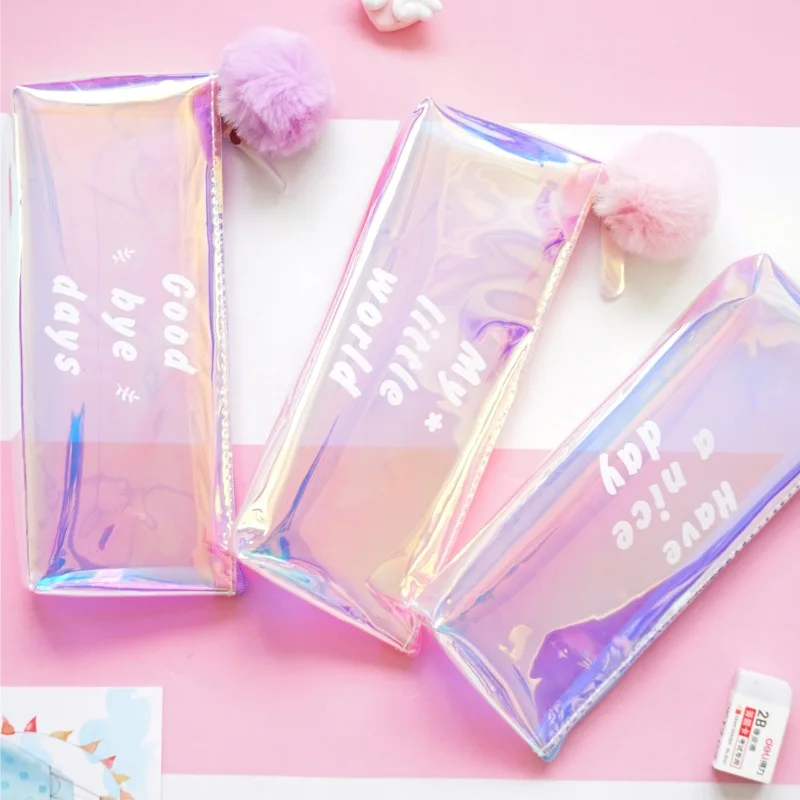 

1 Pcs Kawaii Pencil Case Anne's words Gife Estuches School Pencil Box Pencil Bag School Supplies Stationery make up