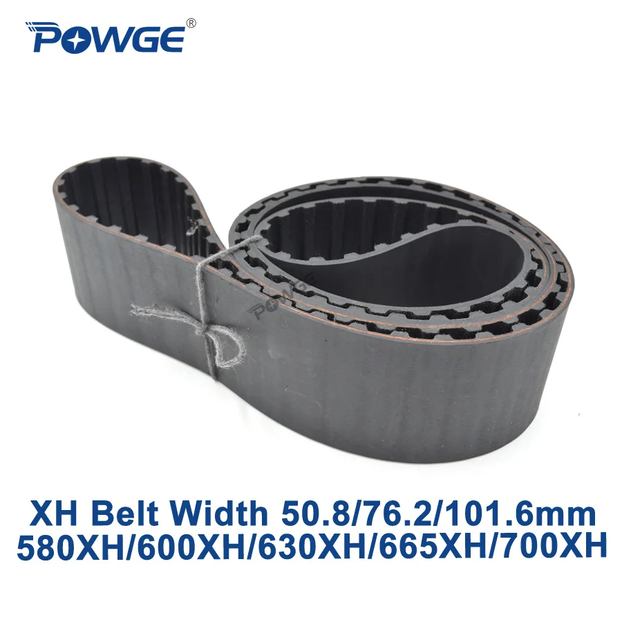 

POWGE Inch XH Synchronous belt 580XH/600XH/630XH/665XH/700XH Teeth 66 68 72 76 80 Width 50.8/76.2/101.6mm Rubber timing Belt