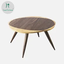 Луи мода журнальный столик Северная Европа Орех твердой древесины низкая татами чай мебель для гостиной