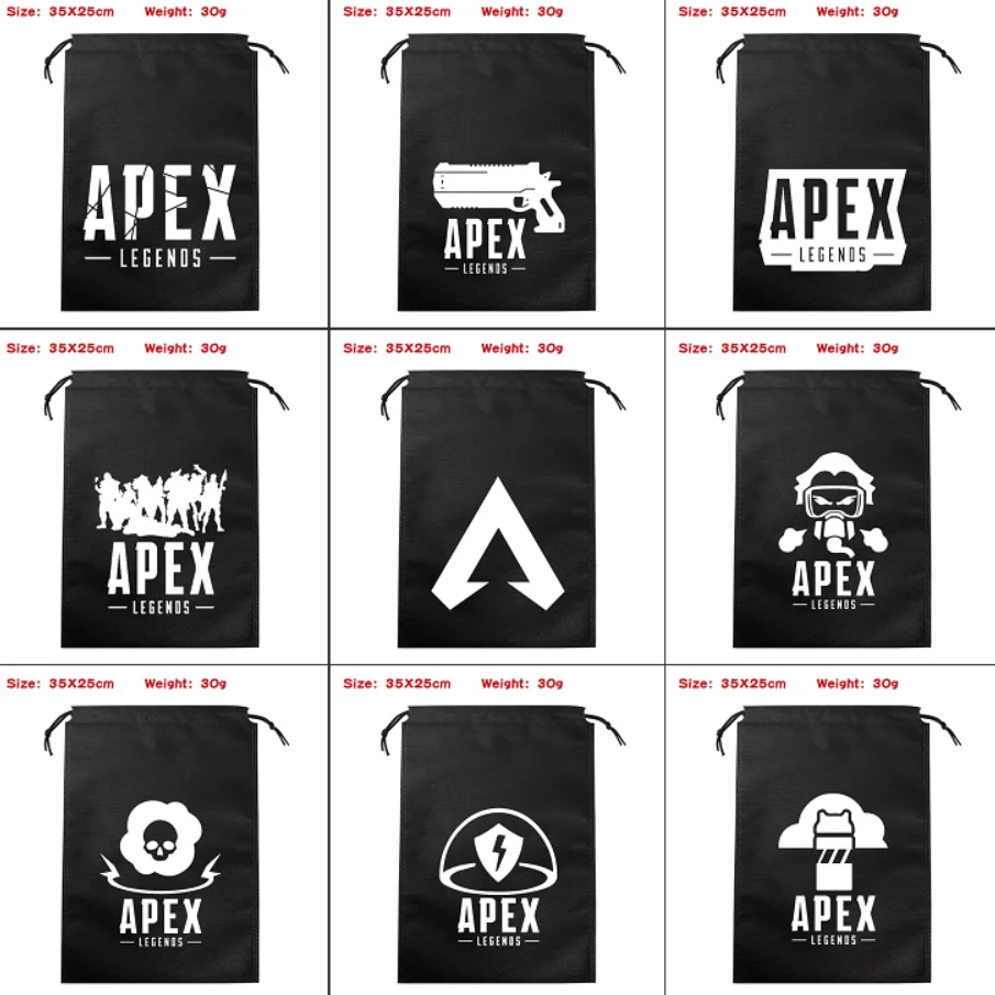 

Game Apex Legends Black Canvas Drawstring Bags Boys Girls Printing Backpacks Daily Casual School Bags Travelling Bag