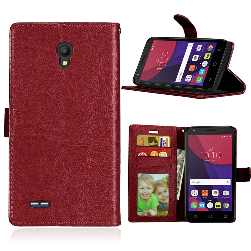 Чехол-книжка для Alcatel OneTouch Go Play OT7048 чехол из искусственной кожи в стиле ретро с