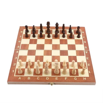 

Party Games Toy Wooden Foldable International Chess Set Board Game Funny Game Collection Portable Board Game For Parents Child