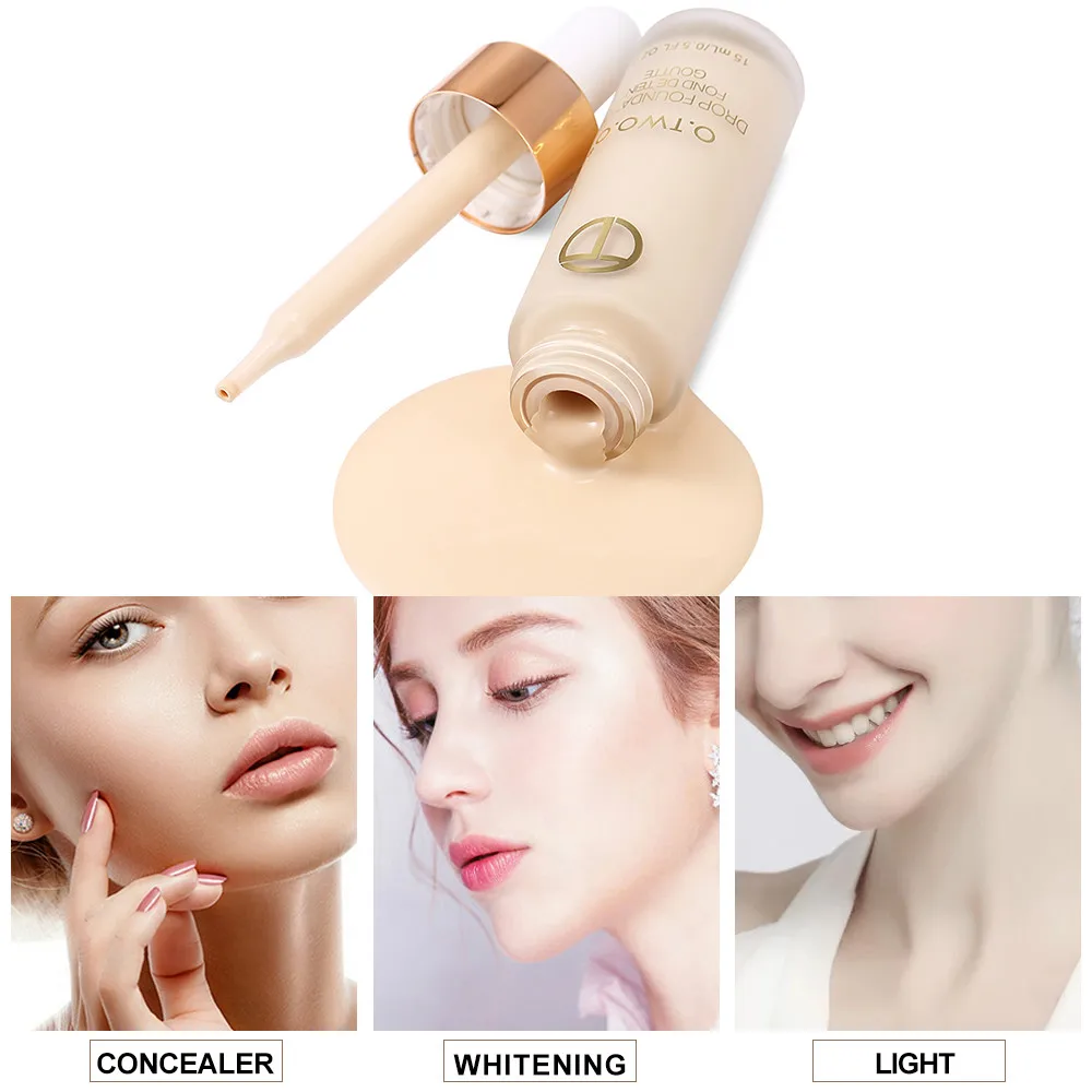 

Full Cover Matte Liquid Foundation Makeup Face Base Long Lasting Concealer Primer BB Cream Make Up Cosmetics 15ml