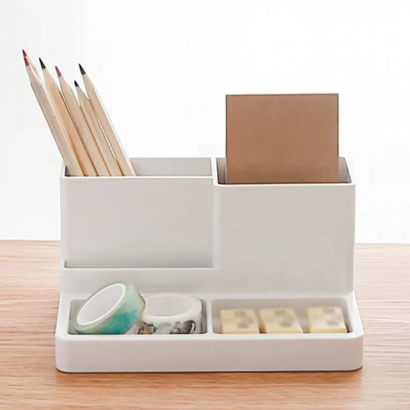 

5 Grids multi-function desktop office storage box Stationery pen storage Box