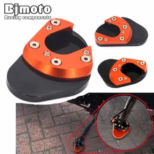 

Bjmoto ADVENTURE/R 1190 CNC Kickstand Extension Side Stand Plate Pad Enlarge For KTM DUKE 390 DUKE RC 125 200 250 RC390 Logo
