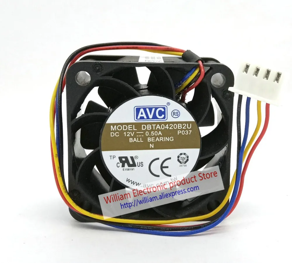 Neue Original AVC DBTA0420B2U DC12V 0,50 EINE 40x40x20MM 4 Linien ...
