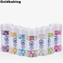 10mm Sprinkles Nonpareils Shimmer Cake Decorating Pearls Edible Candy Ball 80g