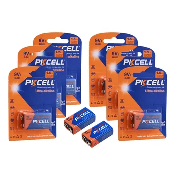 

Genuine 8pcs 9V 6LR61 MN22 1604A 6LF22 MN1604 Alkaline Industrial Dry Battery