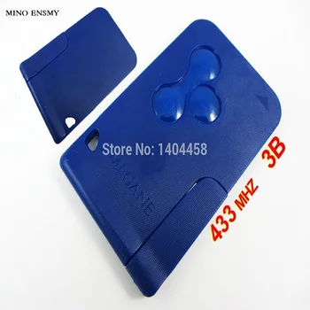 

Made in china,Auto key,blue color renault Megane smart key 3 button 433MHZ and blue smart key blade,free shipping