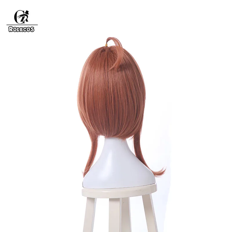 ROLECOS Cardcaptor Sakura кимоно Косплей головные уборы синтетические волосы коричневые короткие 50 см/19,7 дюймов