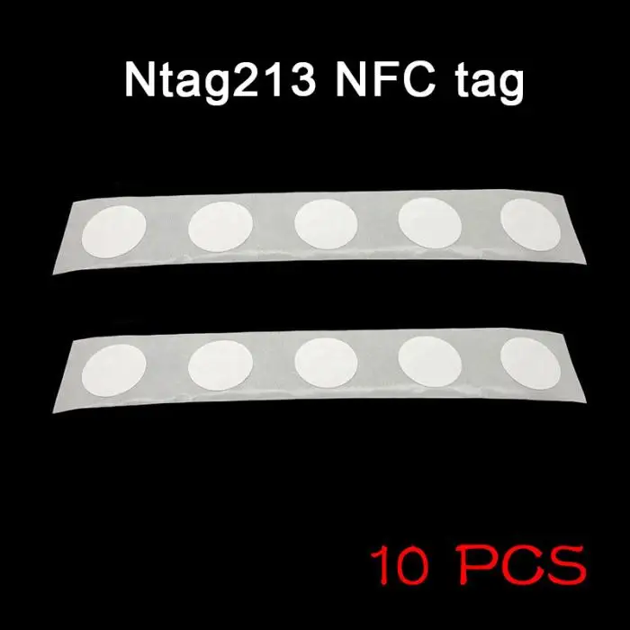 10 шт. NFC метки стикер 13,56 МГц 25 мм чип Универсальный Прочный для мобильного телефона GY88