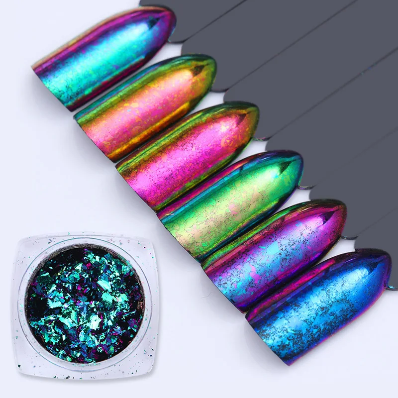 

Irregular Chameleon Sequins Nail Glitter Paillette Colorful Nail Flakies Powder Manicure Tips Decoration