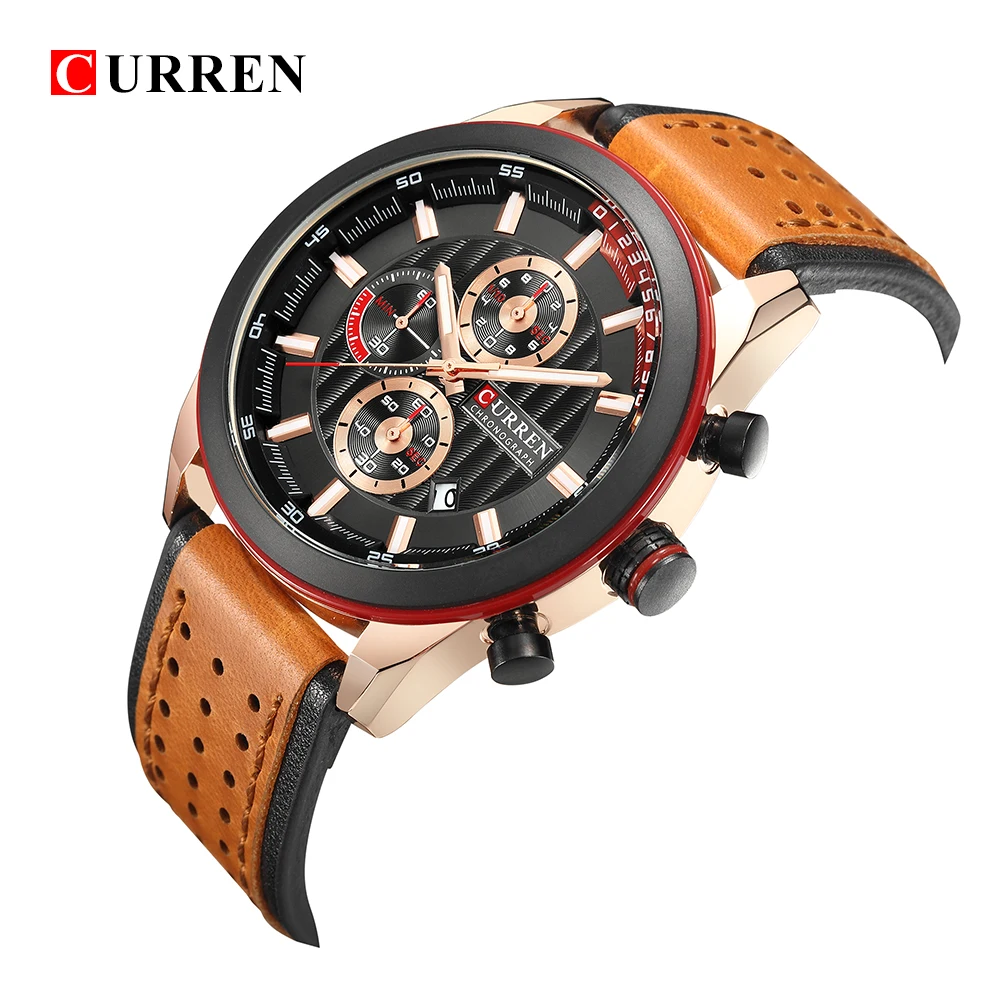 Reloj Curren Hombre Watches Men Fashion Military Sports Watch For Men Quartz Wrist Watches Luxury Man Clock Montre Homme 2019