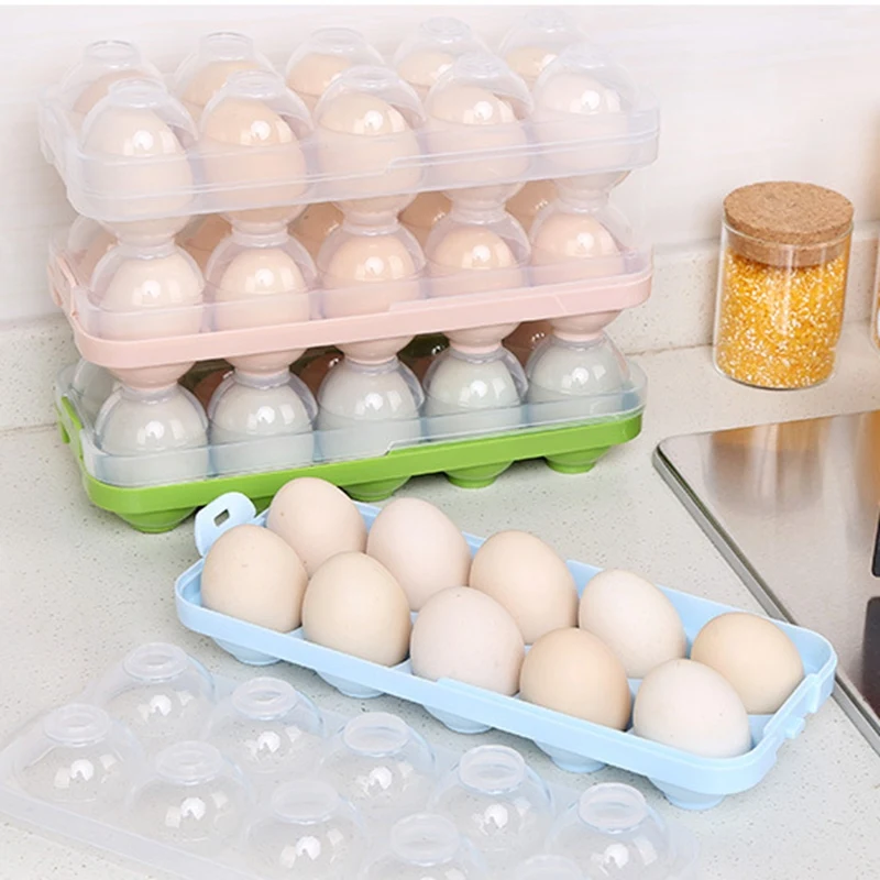 Drawer Type Egg Holder for Refrigerator Stackable Egg Storage Box Plastic Egg Container Case for Egg Vegetable