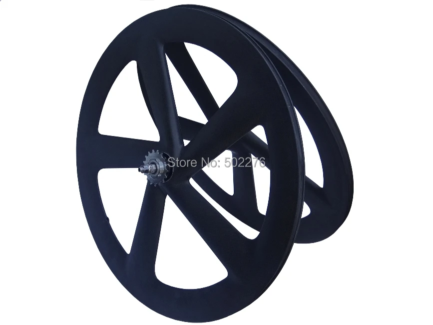 

WS-CW55 : Carbon Glossy Cycling Road Bike Five spokes Clincher Wheelset 65mm 700C Bicycle Wheel Rim