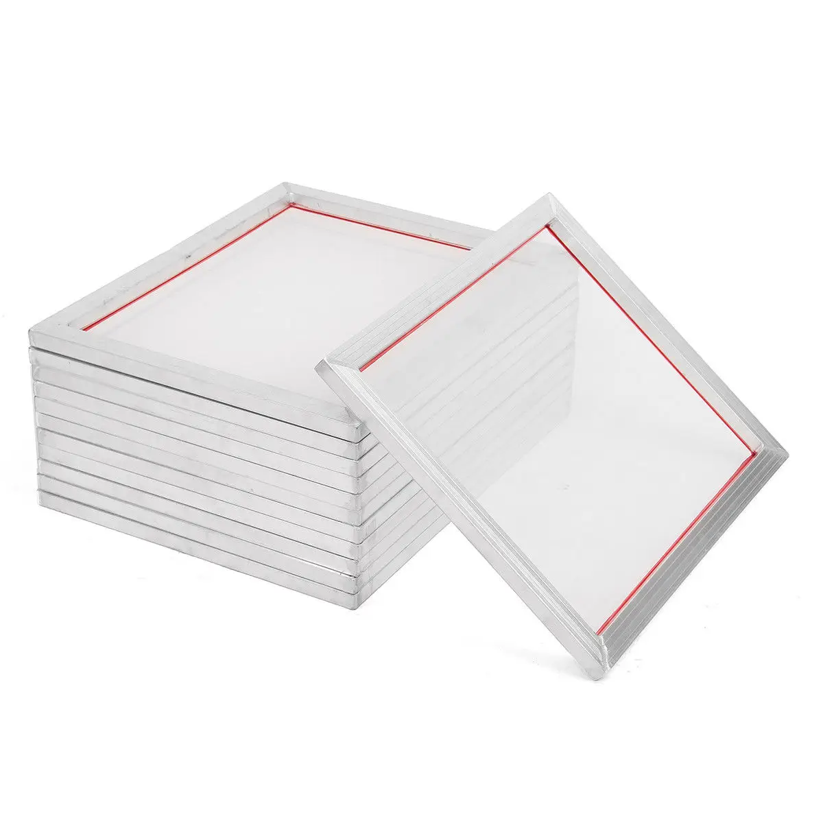 5pack 40cm*35cm Aluminum Silk Screen Printing Press Frame Screens White 18'' X16'' 32t 43t 77t
