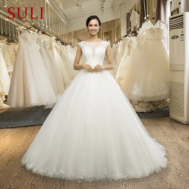 20277 19 De Réductionmz 0031 Nouveauté Robe De Mariée Princesse Sur Mesure Paillettes Cap Manches Robes De Mariée Robes De Mariée En Tulle Dans