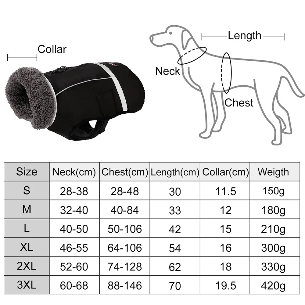 Водонепроницаемая теплая куртка для больших собак, зимняя Мягкая флисовая куртка для больших собак, утолщенная хлопчатобумажная одежда для домашних питомцев, одежда для средних собак