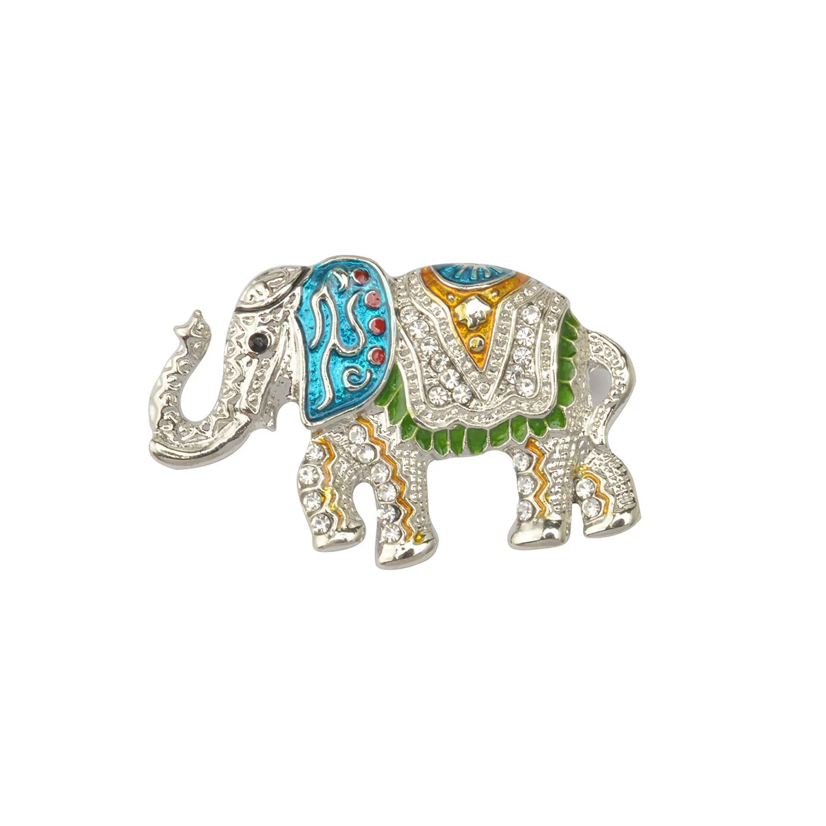 

Elephant Brooch Party Gift Favors Rhinestone Elephant Brooch Pin (Silver)