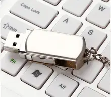 50 teile/los Metall dreh usb-stick 4 gb 8 gb 16 gb 32 gb 64 gb pen drive usb stick USB 2.0 U Disk angepasstes logo design modell