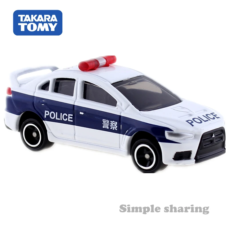Takara Tomy Tomica CN 04 MITSUBISHI LANCER EVO LUTION форма полицейского автомобиля Литые металлические