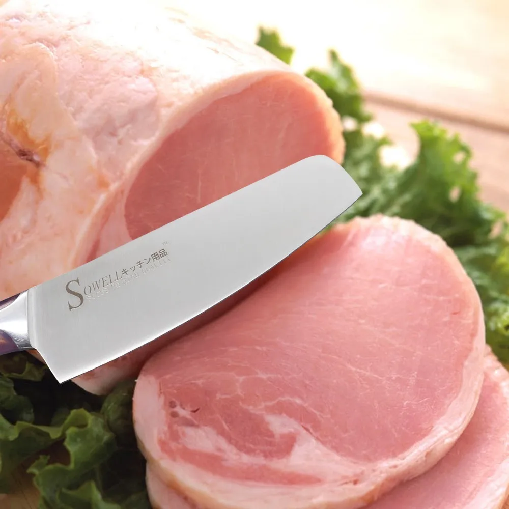 

6 Inch Chopping Knife Stainless Steel Knife Seamless Welding Resin Fibre Handle High Carbon Blade Chef Chopping Knife Cooking